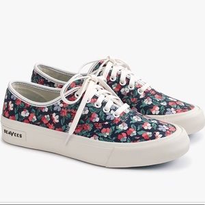 J. Crew SeaVees Liberty London 7 Poppy Sneakers
